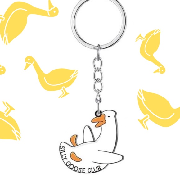 None Accessories - Silly Goose Club Keychain | Novelty Gifts